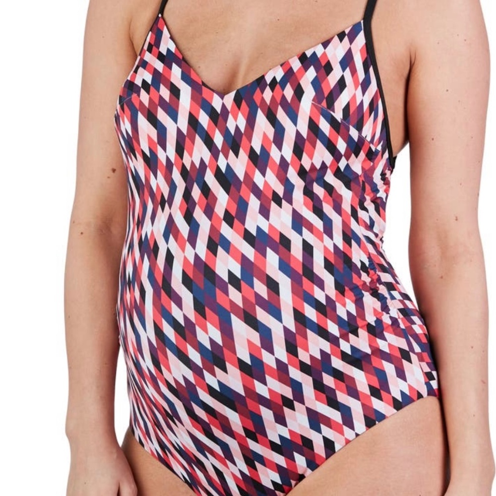 Cache Coeur Venezia Multicolor One Piece Maternity SZ L